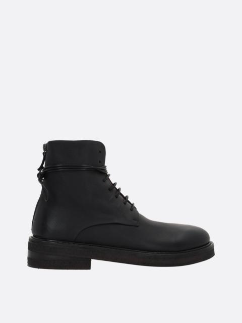 PARRUCCA SMOOTH LEATHER COMBAT BOOTS