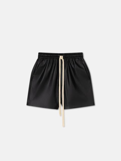 Nanushka Okobor™ Alt-Leather Drawstring Shorts