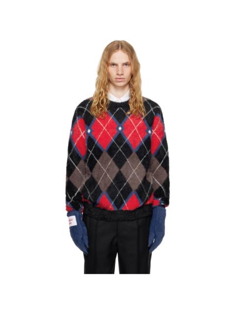 CHARLES JEFFREY LOVERBOY Multicolor Fluffy Gloves Sweater