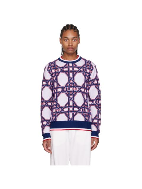 CASABLANCA Multicolor 'Le Monogramme D'osier' Sweater