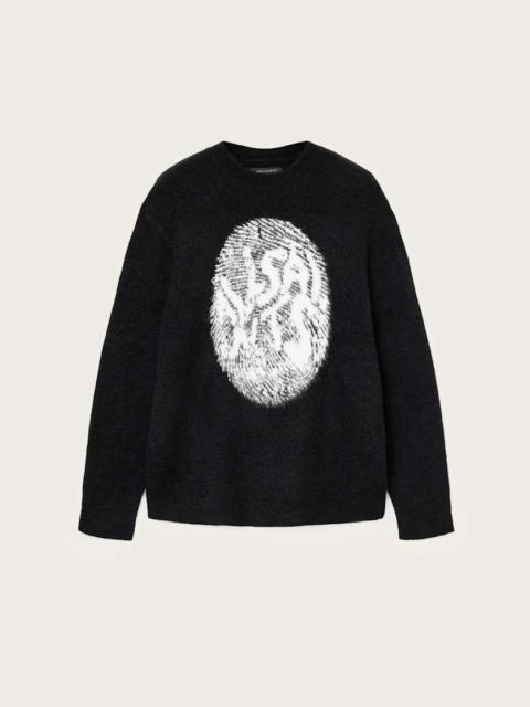 ALLSAINTS RIDGES OVERSIZED GRAPHIC SWEATER
