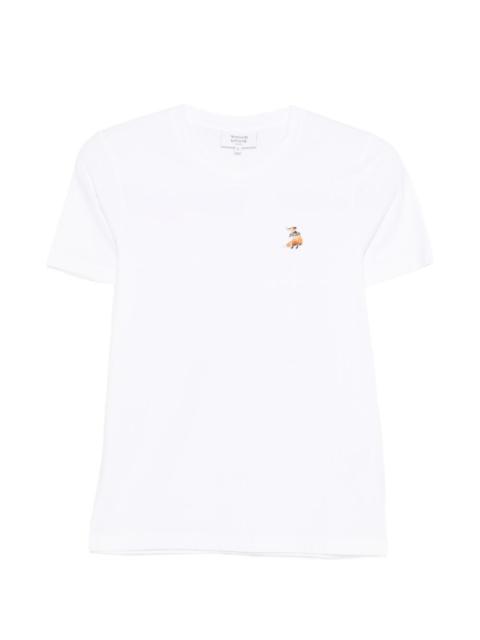 Maison Kitsuné embroidered T-shirt