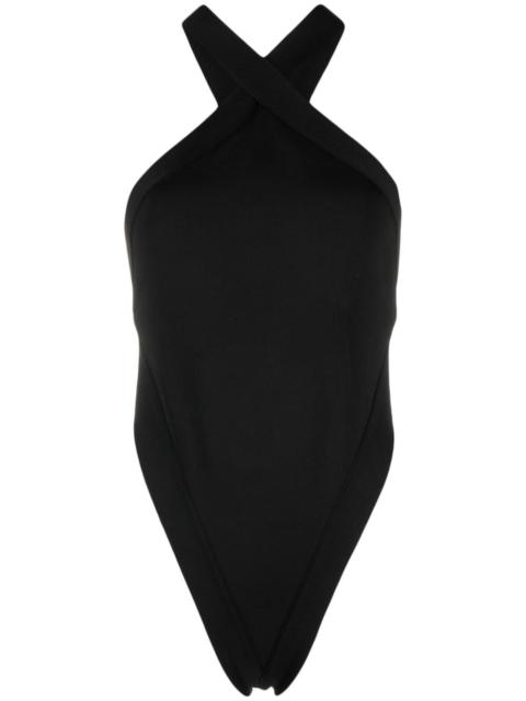 SAINT LAURENT cut-out halterneck bodysuit