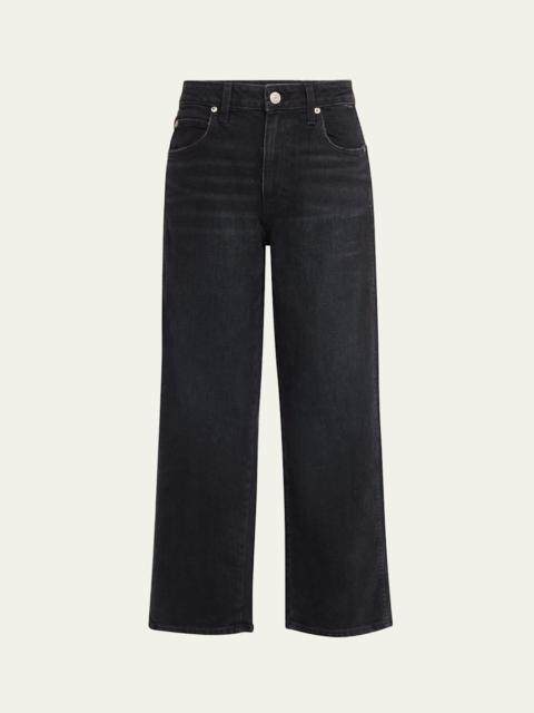 AMO Billie Wide Straight Cropped Jeans