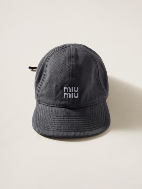 Miu Miu Denim baseball cap