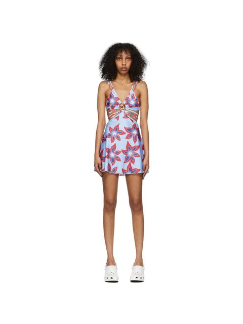 Chopova Lowena SSENSE Exclusive Blue Gravity Mini Dress