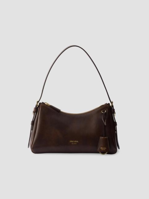 Prada Women's Aimée Medium Leather Shoulder Bag - Brown