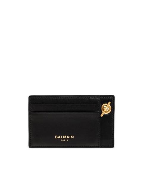Balmain chain-link leather cardholder
