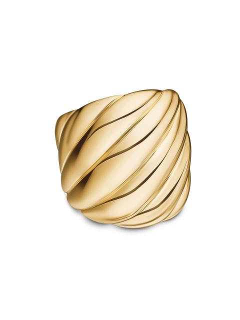 DAVID YURMAN Women's Sculpted Cable Ring in 18K Yellow Gold - Gold