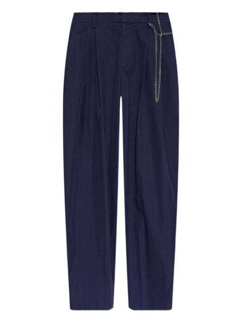 Alexander Wang pleated chain-detail trousers