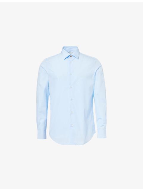 Paul Smith Tailored-Fit Long-Sleeves Cotton-Poplin Shirt