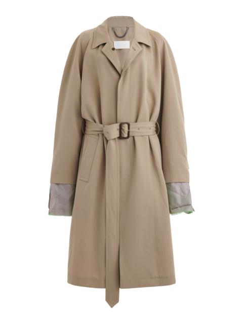 Maison Margiela Belted Wool Trench Coat neutral