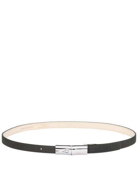 Longchamp Roseau Essential Ladies' belt Anthracite - Leather
