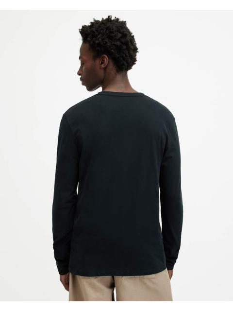 ALLSAINTS BRACE BRUSHED COTTON LONG SLEEVE T-SHIRT