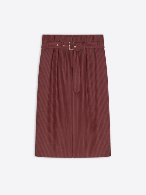 Dries Van Noten BELTED WOOL SKIRT