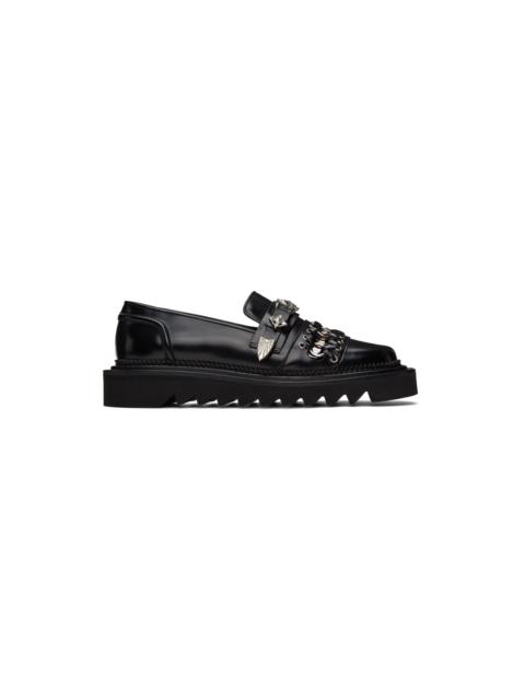 TOGA VIRILIS Black Leather Loafers