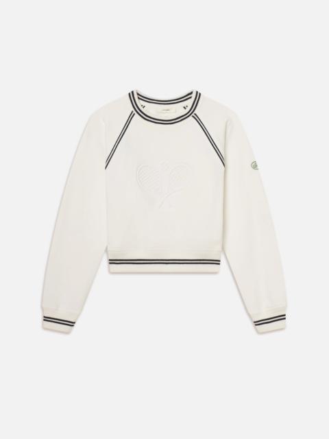 FRAME The Tennis Sweatshirt in White