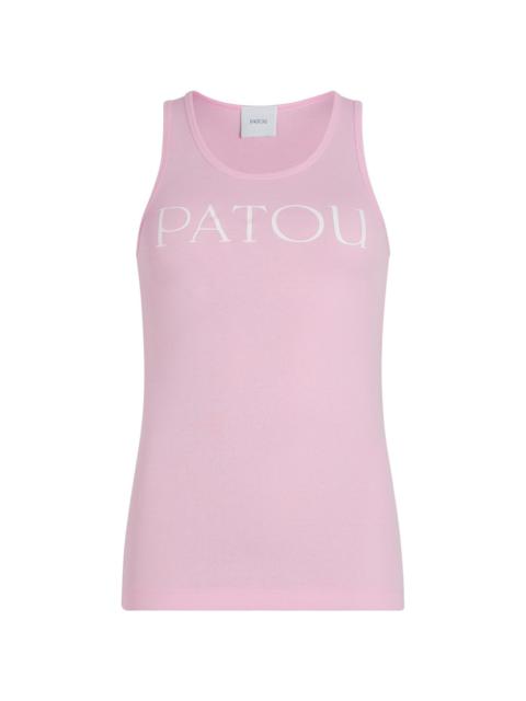 logo-print tank top