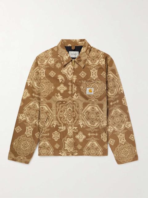Carhartt Detroit Logo-Appliquéd Printed Cotton-Ripstop Jacket