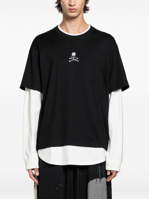 MASTERMIND WORLD layered skull long-sleeve T-shirt