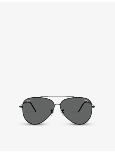 Ray-Ban RBR0101S Aviator Reverse metal sunglasses