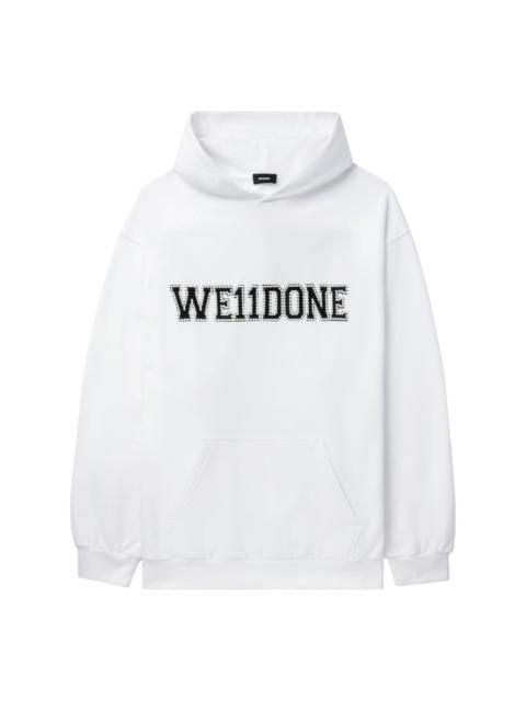 logo-embellished hoodie