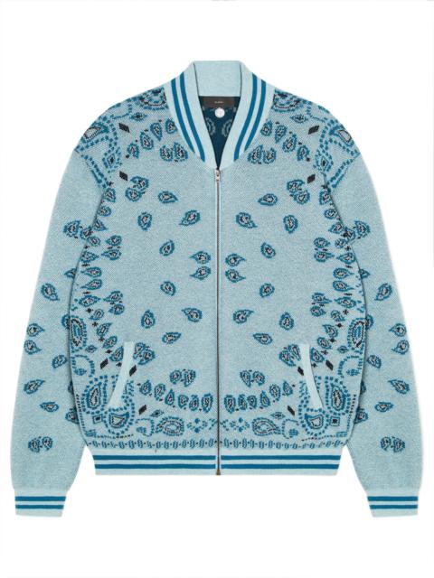 Alanui Bandana Piquet Jacquard Bomber Jacket