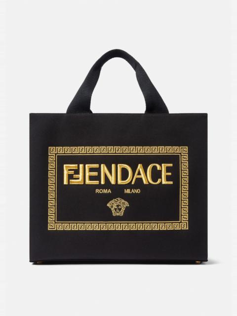 FENDI Fendace Logo Medium Tote Bag