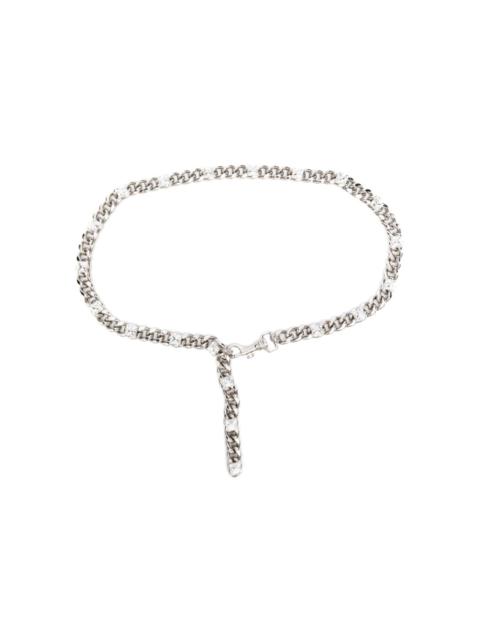 Alessandra Rich gem-embellished chain belt