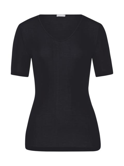 HANRO Pure Silk Fitted Silk V-Neck Top