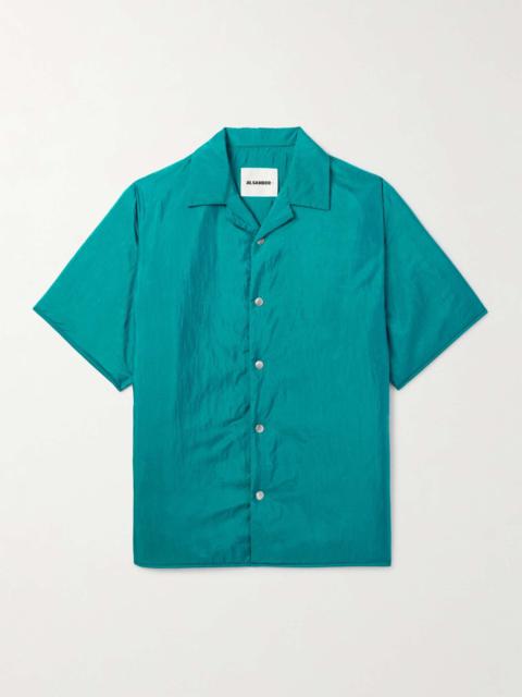 + Camp-Collar Padded Shell Shirt