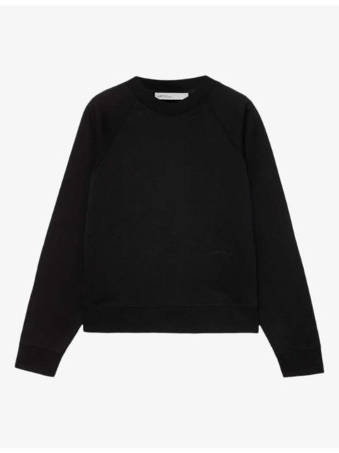 ALLSAINTS Lily Crewneck Logo-Embroidered Cotton Sweatshirt