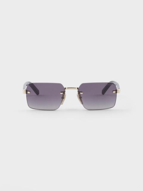 Prada Sunglasses with the iconic metal plaque