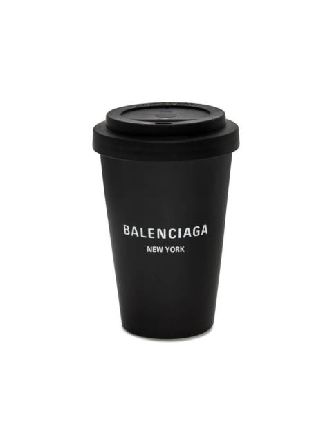 BALENCIAGA Cities New York Coffee Cup in Black