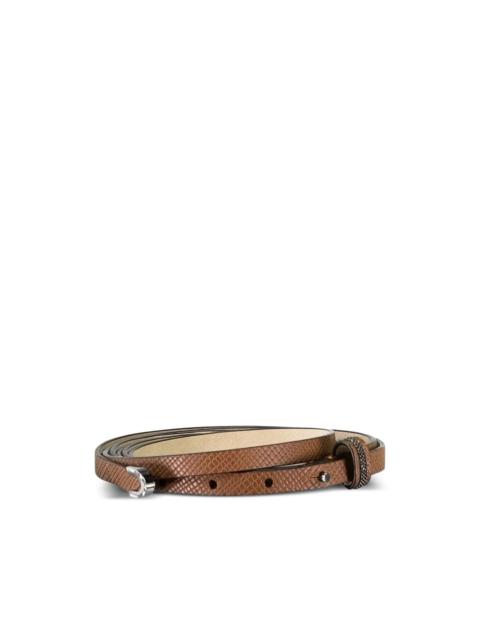 Brunello Cucinelli monili-detail leather belt