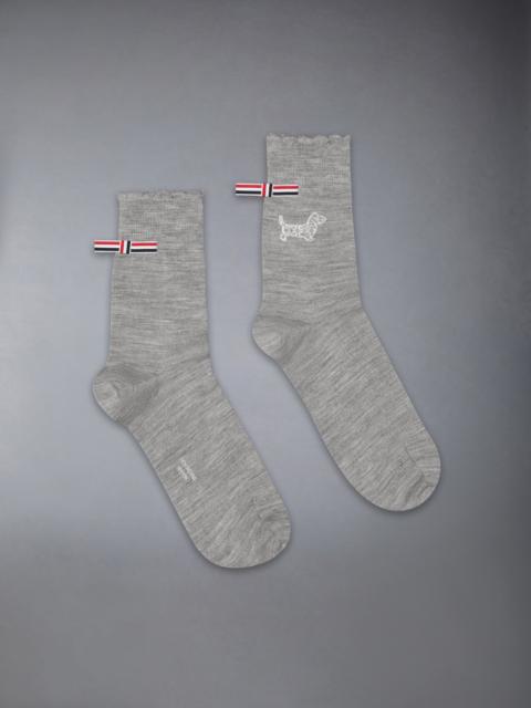 Thom Browne MERINO WOOL HOLIDAY HECTOR CREW SOCKS