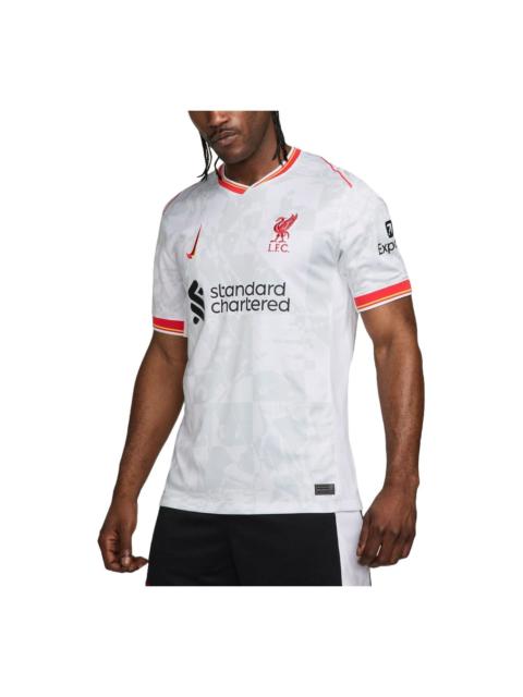 Nike Dri-FIT Liverpool FC 2024/25 Stadium Third Football Jesrey 'White Red' FQ2030-101