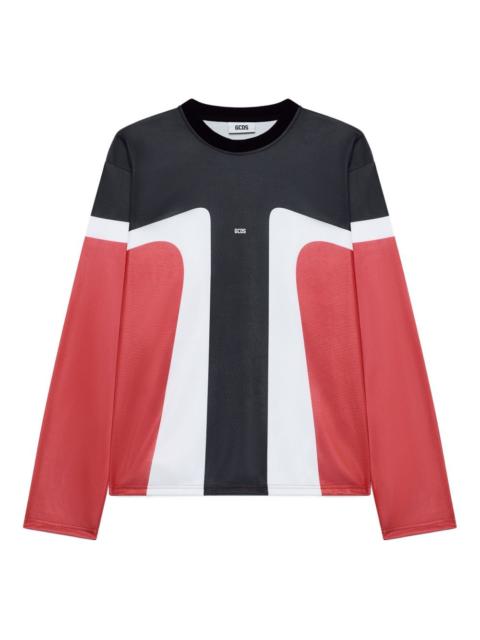 GCDS Racing long-sleeved T-shirt