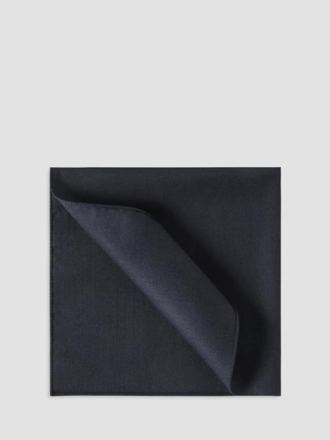 Brunello Cucinelli Men's Virgin Wool and Silk Twill Pocket Square - Navy Blue