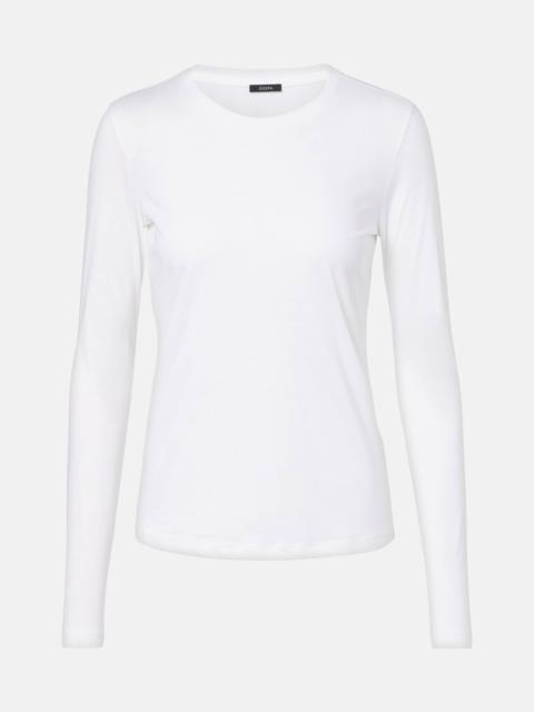 JOSEPH Cotton and silk jersey T-shirt
