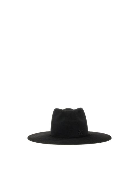 RUSLAN BAGINSKIY logo-detail felt fedora hat