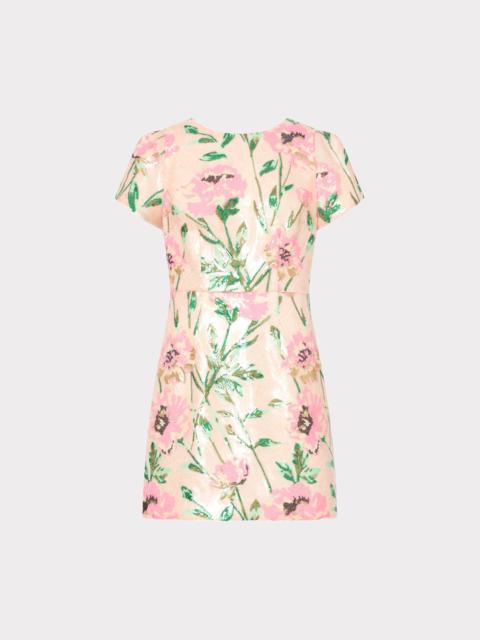 MILLY Rowen Floral Sequin Dress