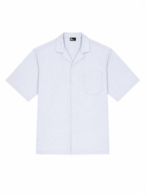 The Kooples SOLID LIGHT BLUE SHORT-SLEEVED SHIRT