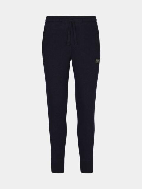 Dolce & Gabbana Wool and cashmere knit jogging pants