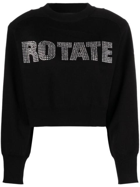 ROTATE long sleeves cropped sweatshirt