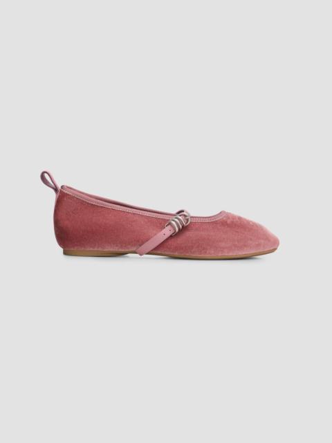 rag & bone Women's Spire Velvet Mary Janes - Sakura Velvet