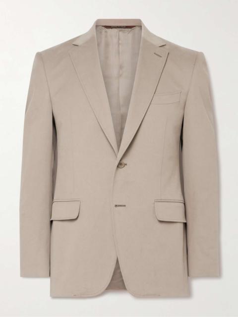 Cotton-Blend Twill Suit Jacket
