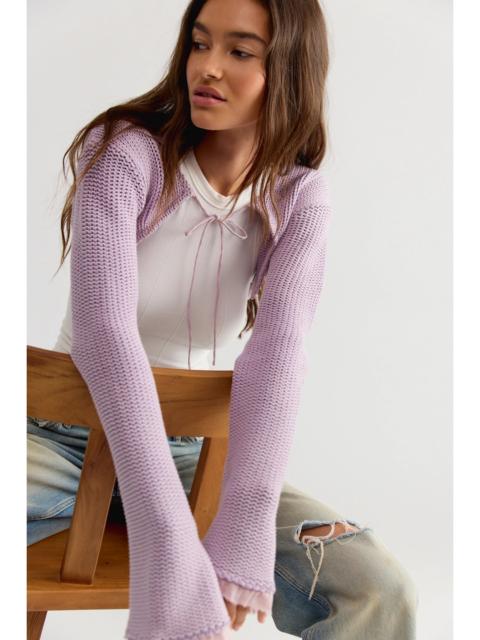 FREE PEOPLE Dafne Knit Cropped Bolero Sweater