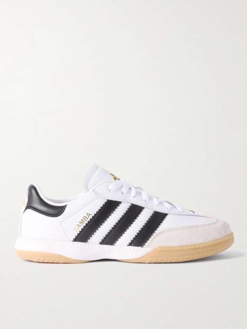 adidas Originals Samba MN Suede-Trimmed Leather Sneakers