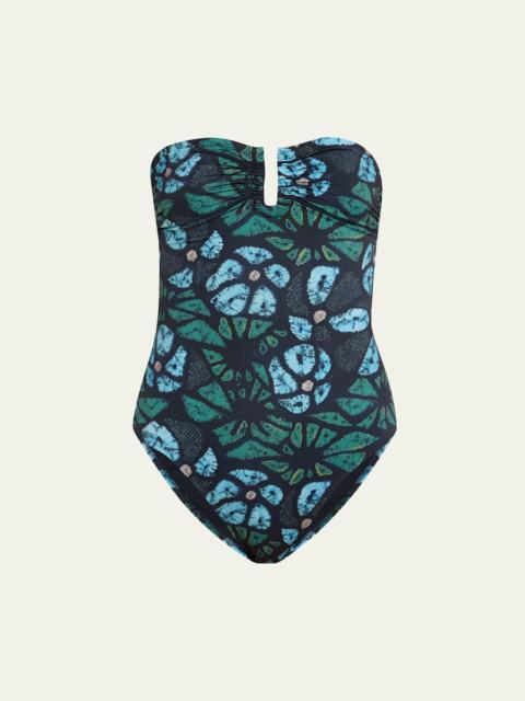 ULLA JOHNSON Monterey Bandeau One-Piece Swimsuit